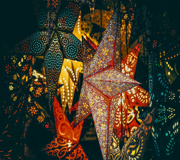 des étoiles de noël